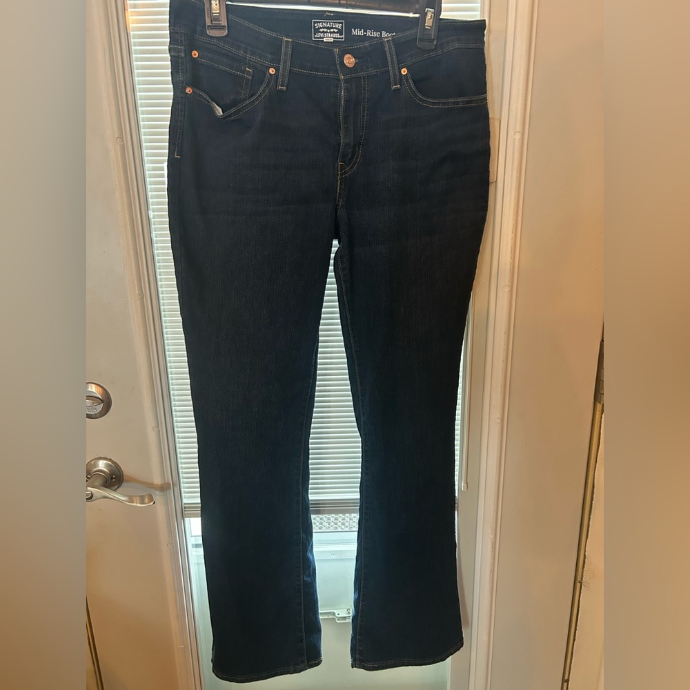 Signature by Levi Strauss Women's Boot Cut Jeans - Midnight Indigo 12 medium WPL